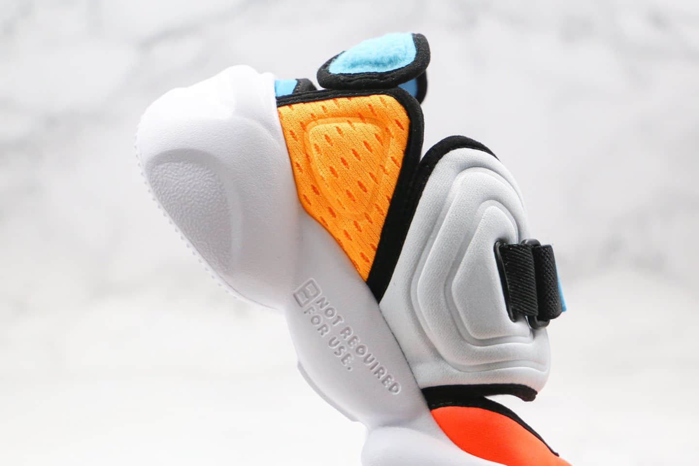 耐克Nike Aqua Rift Summit White纯原版本分脚趾二代白黄橙色老爹鞋原楦头纸板打造 货号：CW7164-002