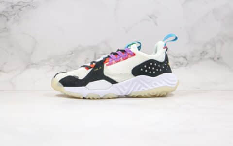 乔丹Air Jordan Delta SP React纯原版本低帮AJ火星老爹鞋米白黑紫色原盒原标 货号：CT1003-101