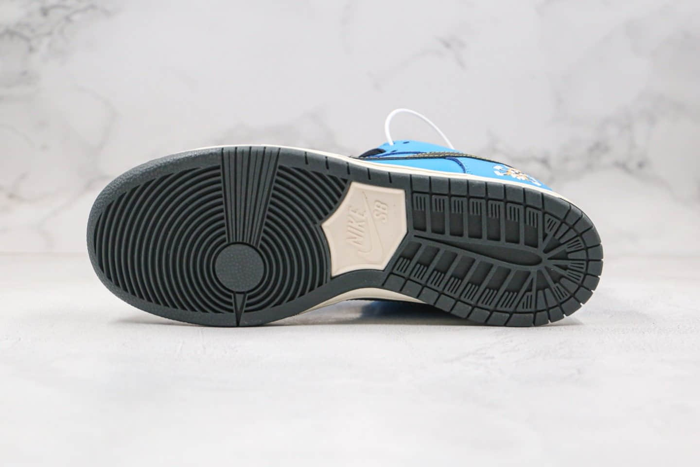 耐克Nike Dunk SB Low x Instant Skateboard纯原版本低帮SB DUNK板鞋超萌小狗骨头蓝灰银色内置Zoom气垫原档案数据开发 货号：CZ5128-400