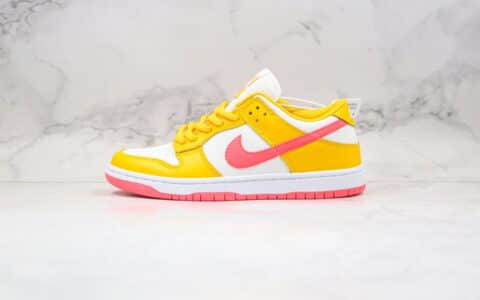 耐克Nike Dunk Low “SAMBA”2020版低帮SB DUNK板鞋黄紫色纯原版本内置Zoom气垫原档案数据开发 货号：BQ6817-802