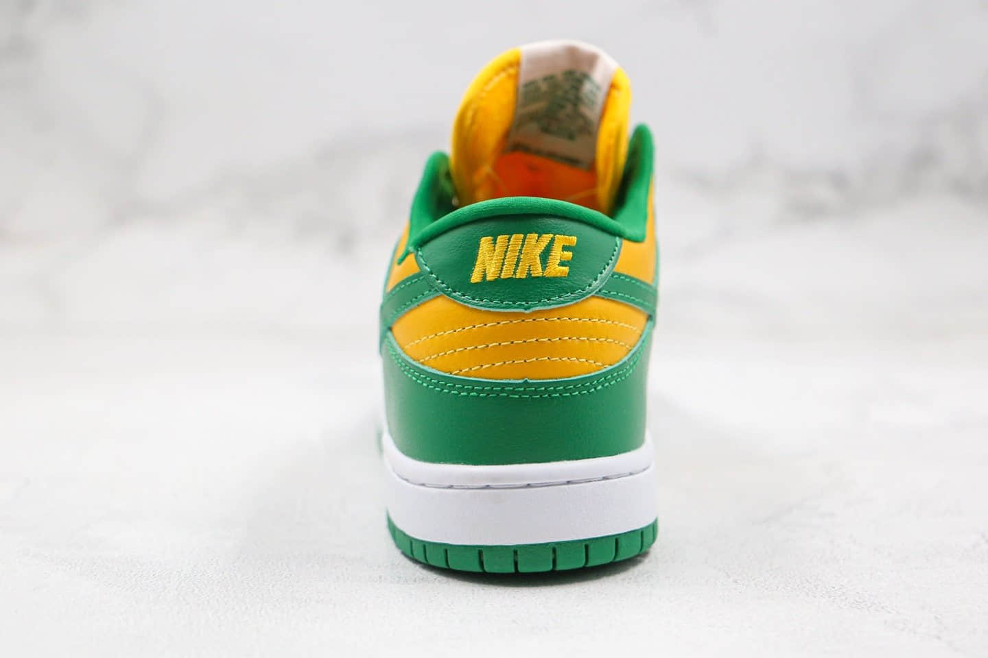 耐克Nike SB Dunk Low SP Brazil纯原版本低帮SB板鞋柠檬黄绿色巴西配色内置Zoom气垫原盒原标 货号：CU1727-700