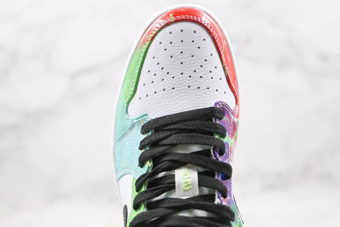 乔丹Air Jordan 1 Low纯原版本低帮AJ1星云扎染渐变图案内置气垫原盒原标 货号：CW7310-909