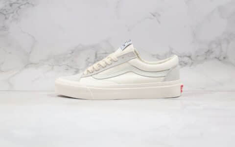 万斯Vans OTH Style 36 GD公司级版本低帮硫化板鞋浅白色原盒原标内置钢印 型号：AS42