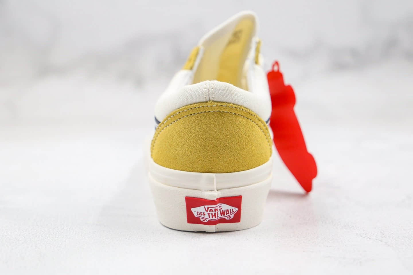 万斯Vans Style 36公司级版本低帮板鞋白黄黑色原厂硫化内置钢印