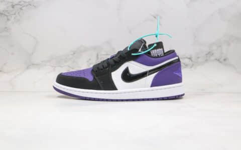 乔丹Air Jordan 1 Low纯原版本低帮AJ1恶人紫原底原面原档案数据开发 货号：553558-125