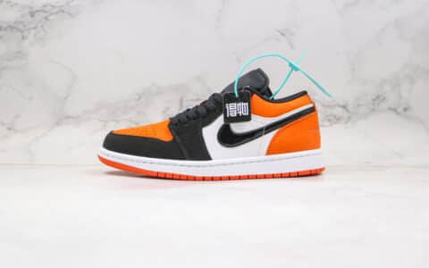 乔丹Air Jordan 1 Low “Shattered Backboard”纯原版本乔1低帮AJ1扣碎黑白橙色全网最高版本 货号：553558-128