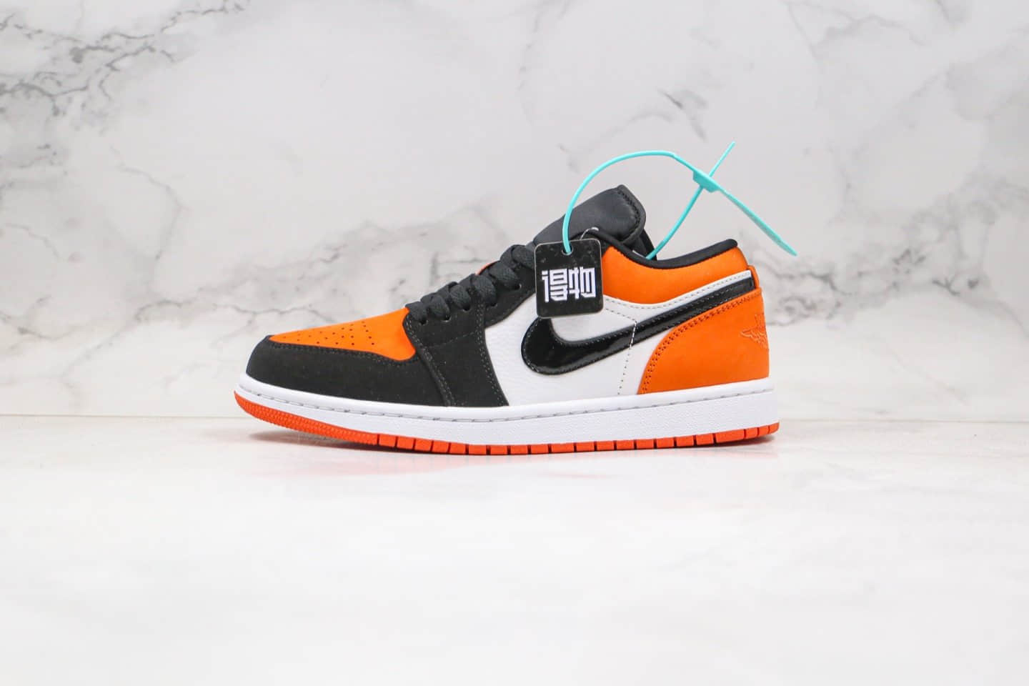 乔丹Air Jordan 1 Low “Shattered Backboard”纯原版本乔1低帮AJ1扣碎黑白橙色全网最高版本 货号：553558-128