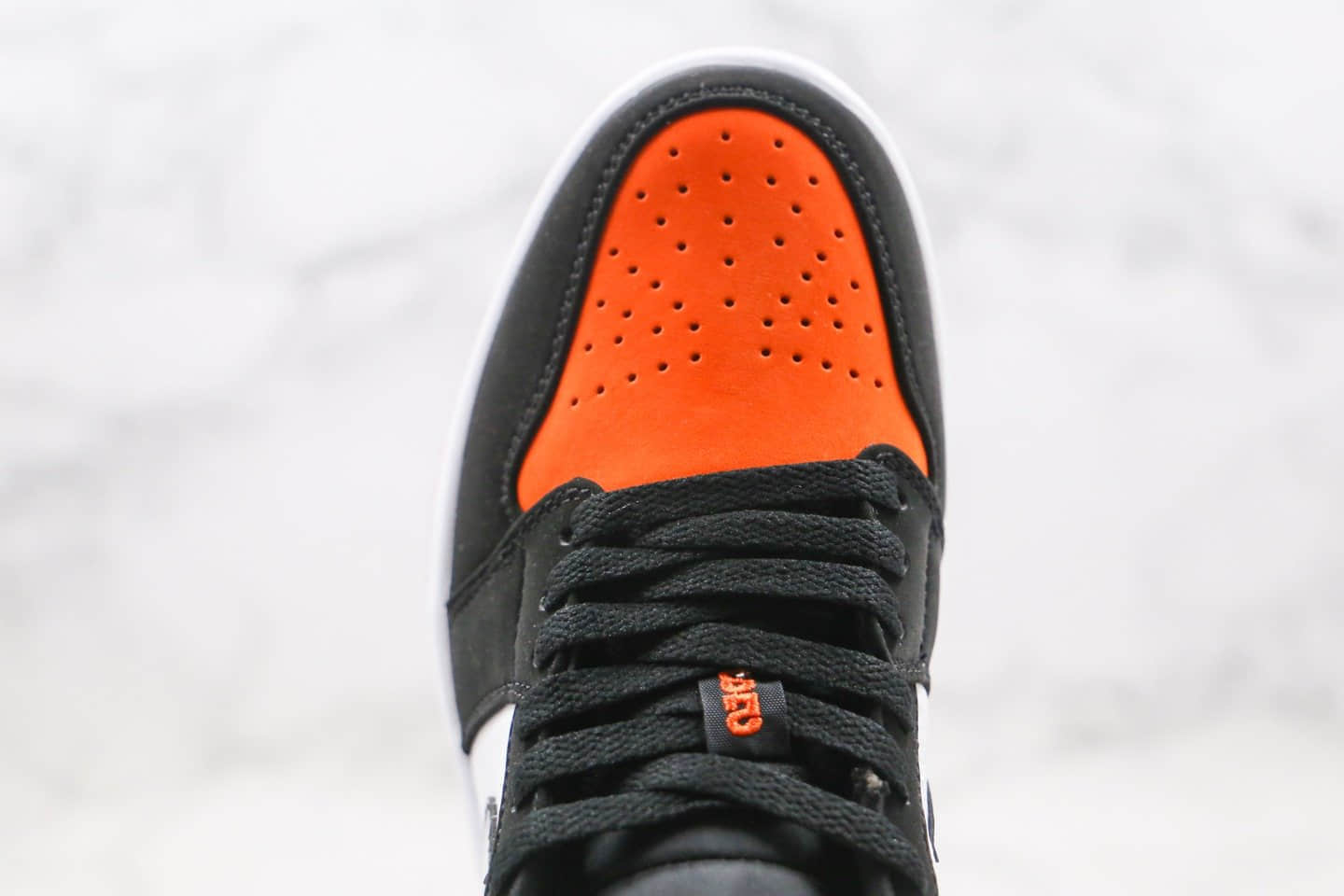 乔丹Air Jordan 1 Low “Shattered Backboard”纯原版本乔1低帮AJ1扣碎黑白橙色全网最高版本 货号：553558-128