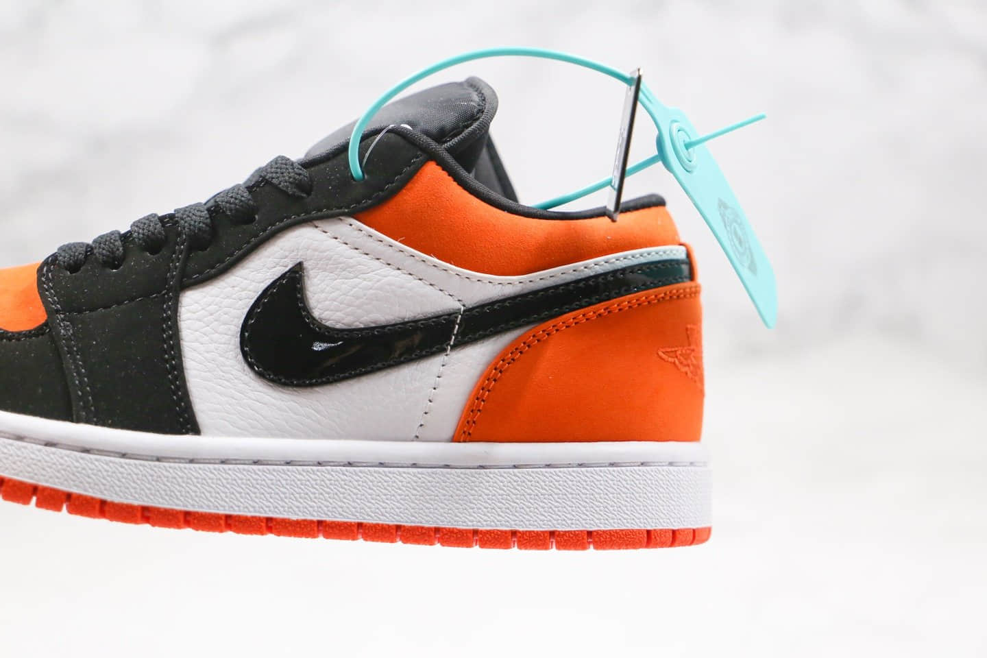 乔丹Air Jordan 1 Low “Shattered Backboard”纯原版本乔1低帮AJ1扣碎黑白橙色全网最高版本 货号：553558-128