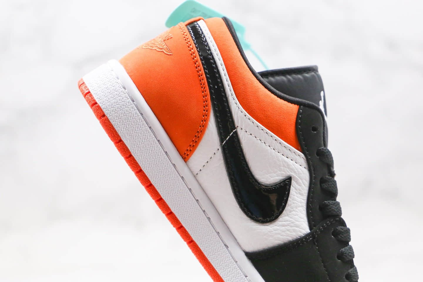 乔丹Air Jordan 1 Low “Shattered Backboard”纯原版本乔1低帮AJ1扣碎黑白橙色全网最高版本 货号：553558-128