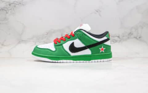 耐克Nike Dunk Low Pro SB “Heineken”纯原版本SB板鞋喜力啤酒原鞋开发遵循原版 货号：304292-302