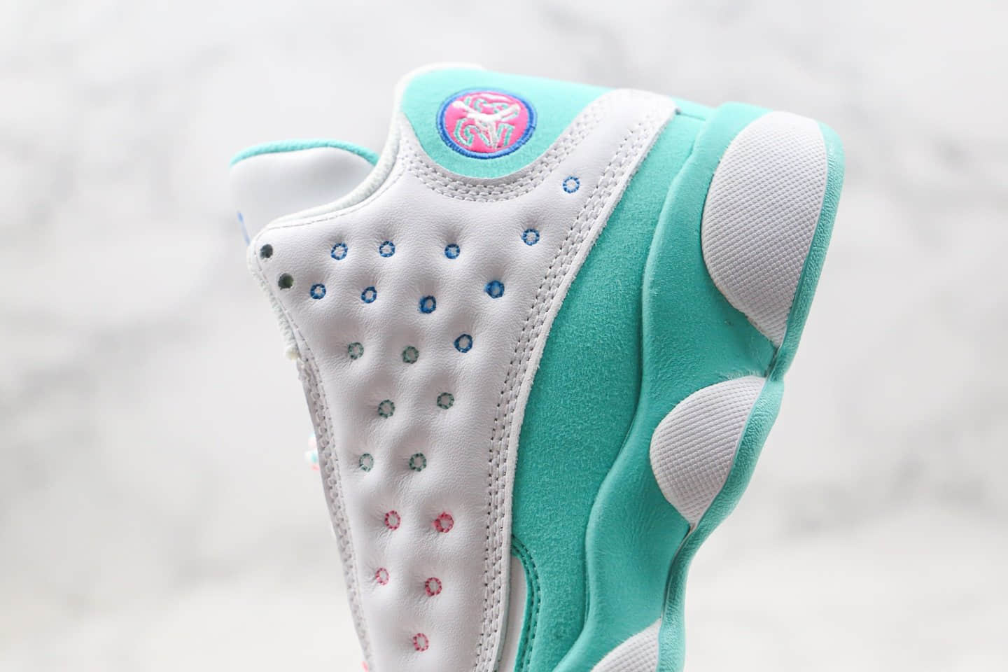 乔丹Air Jordan 13 GS “Aurora Green”公司级版本AJ13湖水绿原底原面正确版型 货号：439358-100