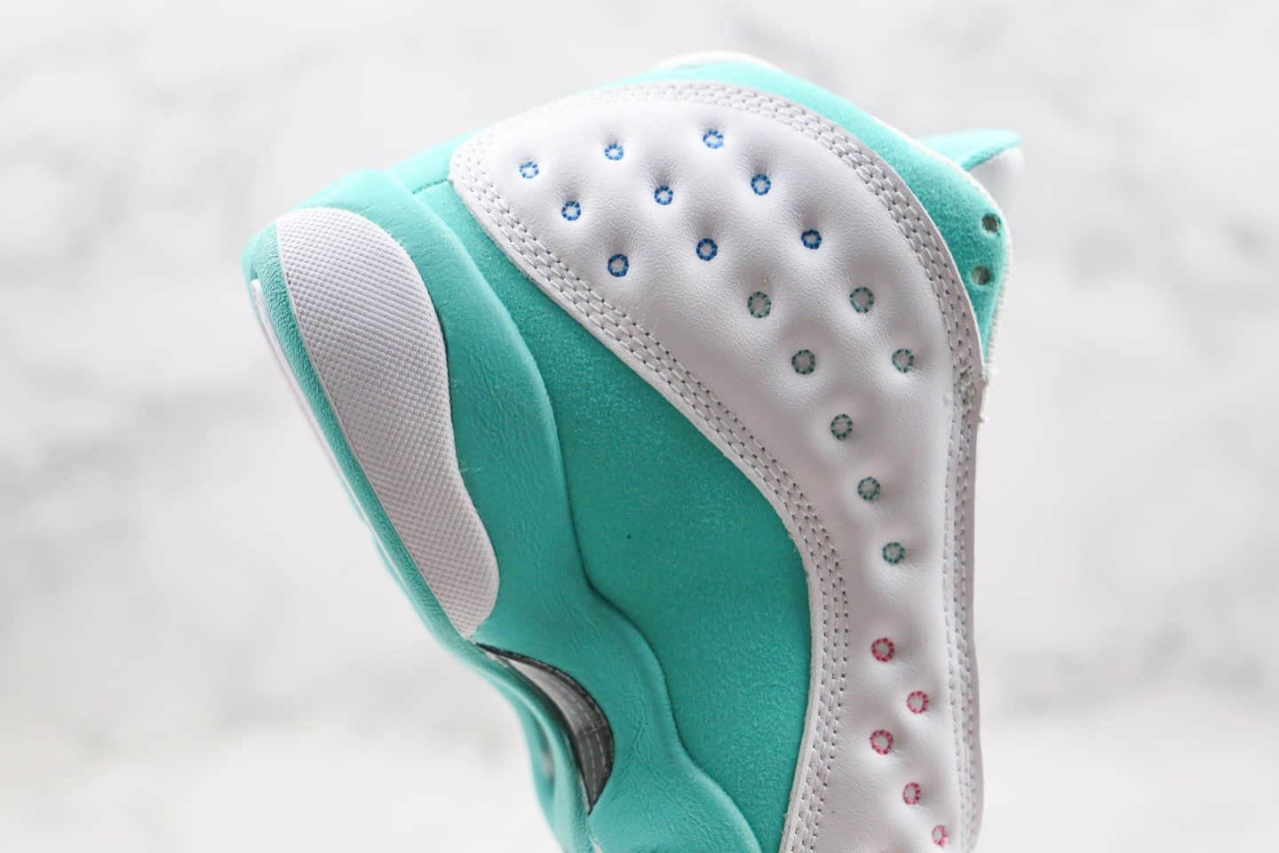 乔丹Air Jordan 13 GS “Aurora Green”公司级版本AJ13湖水绿原底原面正确版型 货号：439358-100