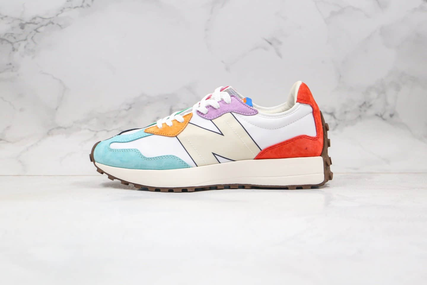 新百伦New Balance 327纯原版本复古慢跑鞋NB327彩虹色原档案数据开发 货号：WS327PRD