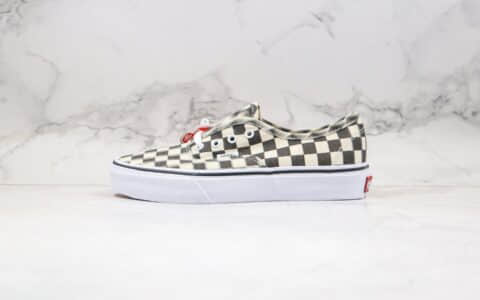 万斯VANS AUTHENTIC公司级版本安纳海姆低帮黑白棋盘格子幻影模糊原厂硫化大底内置钢印 货号：VN0A38EMVJM