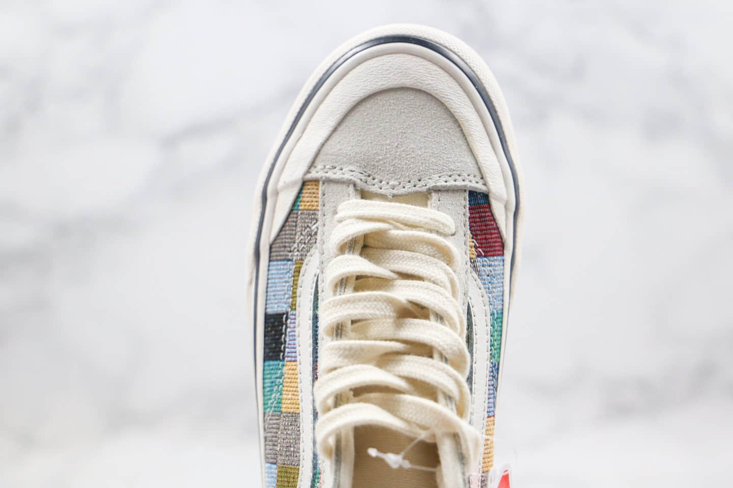 万斯VANS ulzzang supstorm联名款公司级版本低帮半月包头彩虹格子硫化板鞋原楦头纸板打造 型号：AS48