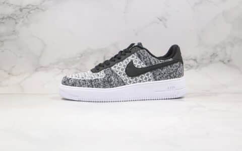 耐克Nike Air Force 1 Flyknit 2.0纯原版本低帮空军一号编织黑白色轻便型原盒原标 货号：AV3042-001