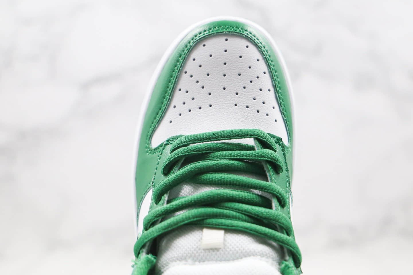 耐克Nike Dunk Low Pro 2020版纯原版本低帮SB DUNK板鞋白绿色内置Zoom气垫原楦头纸板打造 货号：CU1727-102