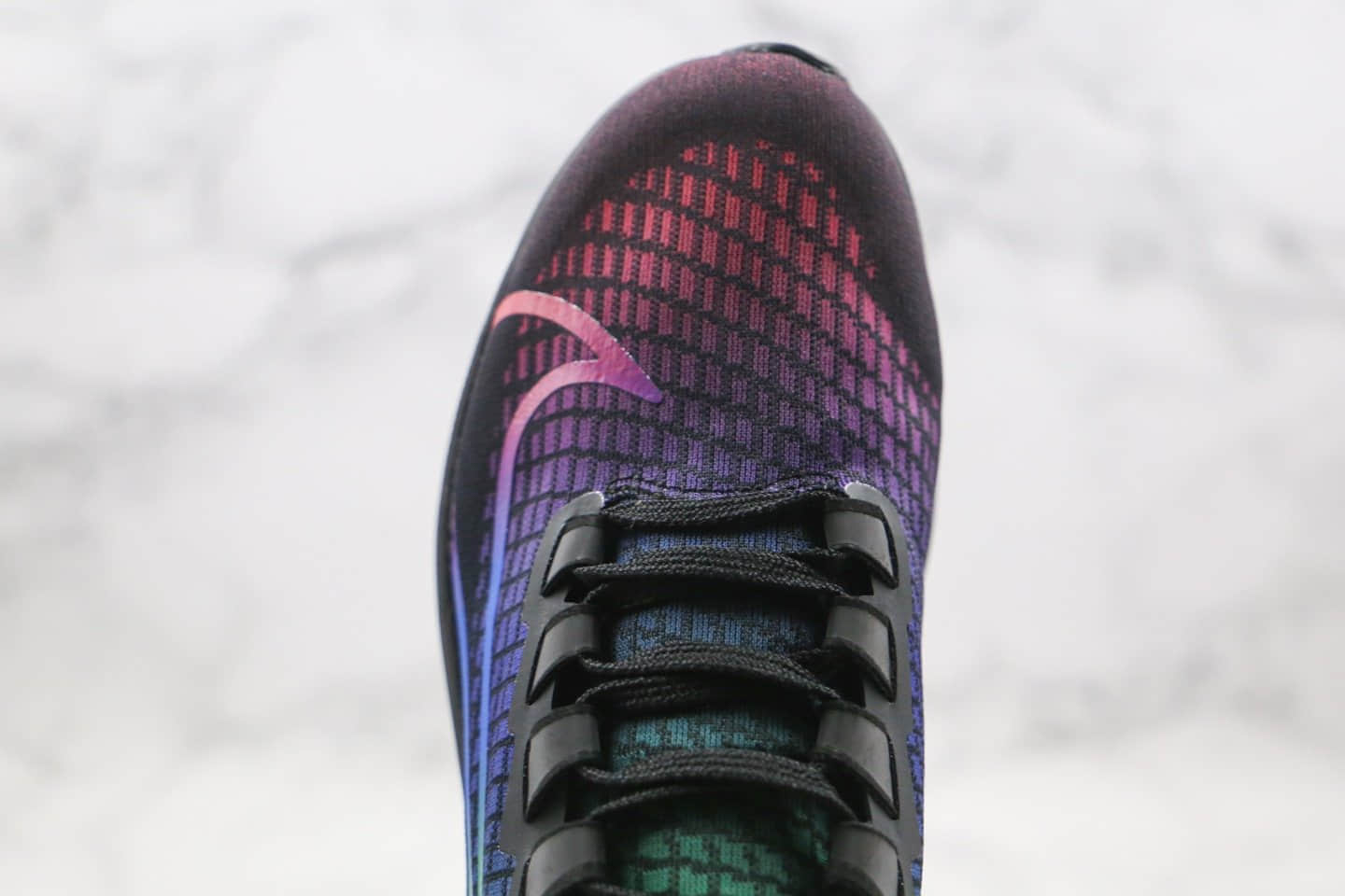 耐克Nike Zoom Pegasus 37纯原版本登月37代黑彩虹区分市面通货版本 货号：CV0266-001