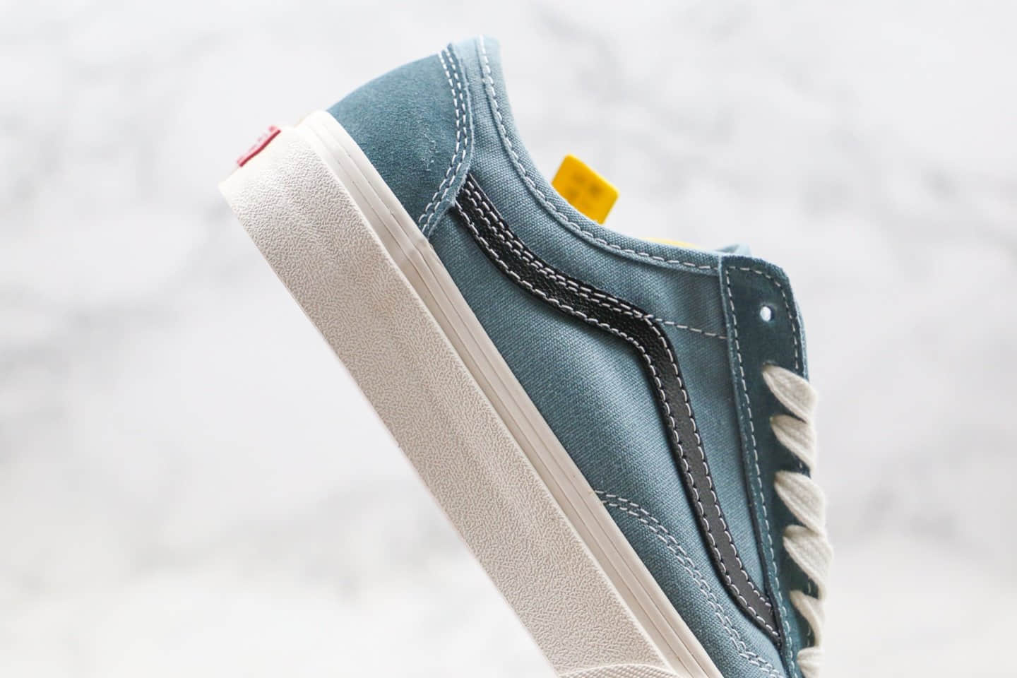 万斯VANS Style 36 SF公司级版本低帮半月包头杀人鲸雾霾蓝配色原盒原标 货号：VN0A3MVLK0B