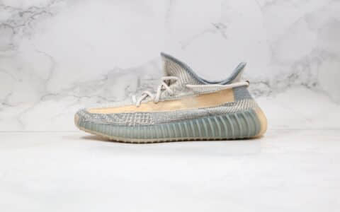 阿迪达斯Adidas YEEZY BOOST 350 V2公司级版本椰子350新灰蓝配色爆米花运动鞋内置真爆米花缓震大底 货号：FZ5421