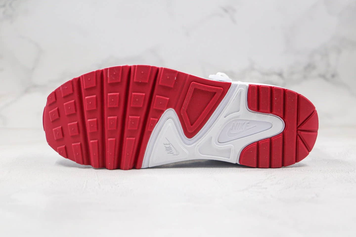 耐克Nike Atsuma纯原版本复古慢跑鞋白红色原楦头纸板打造原盒原标 货号：CD5461-102