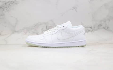 耐克Nike Air Jordan 1 Retro Low White（2004）纯原版本低帮AJ1白银夜光配色内置气垫原鞋开模打造 货号：309192-111