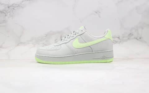 耐克Nike Air Force 1 Low纯原版本低帮空军一号灰绿色帆布面料内置气垫 货号：315122-107