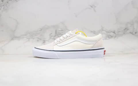 万斯Vans Old Skool公司级版本低帮硫化板鞋牛奶白配色原钢印合格证