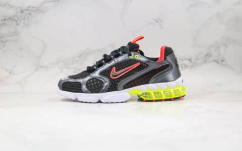 耐克Nike Air Zoom Spiridon Caged 2 x Stussy纯原版本斯图西联名款斯皮里东牢笼2代乌金闪银原盒原标 货号：CD3613-002