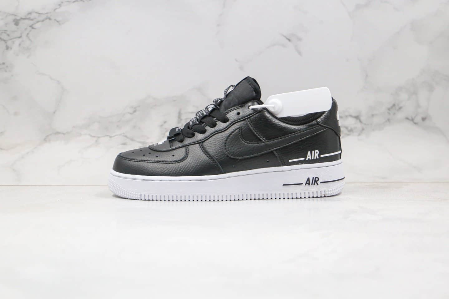 耐克Nike Air Force 1 Low Double Air纯原版本低帮空军一号黑色串标内置气垫原盒原标 货号：CJ1379-001