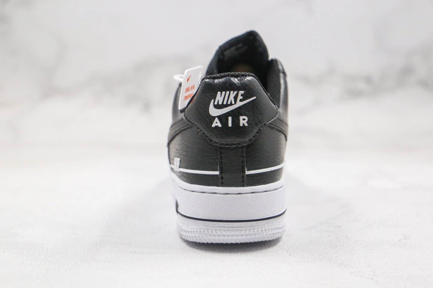 耐克Nike Air Force 1 Low Double Air纯原版本低帮空军一号黑色串标内置气垫原盒原标 货号：CJ1379-001