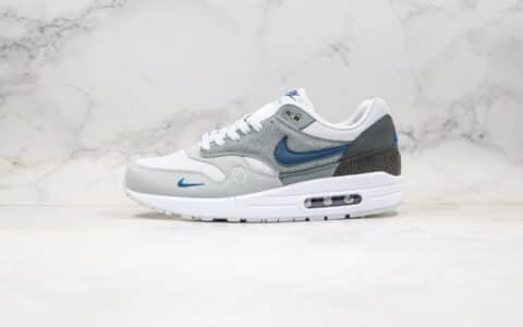 耐克Nike Air Max 1纯原版本气垫鞋烟灰色伦敦版阿姆斯特丹联名款内置气垫原档案数据开发 货号：CV1639-001