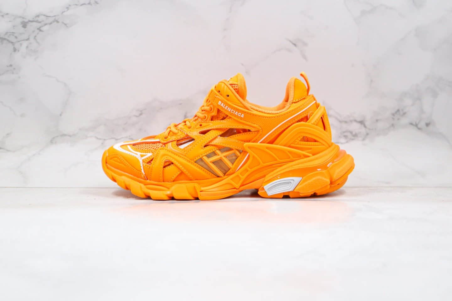 巴黎世家Balenciaga Track 4.0纯原版本复古老爹鞋四代橙色原盒配件齐全