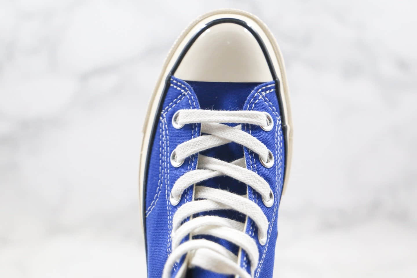 匡威Converse Chuck 70s公司级版本高帮深海蓝色帆布鞋双围条硫化蓝底
