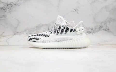 阿迪达斯Adidas Yeezy 350 V3 white water drop纯原版本椰子350V3新斑马水滴夜光天使内置真爆米花缓震大底 货号：FC9212