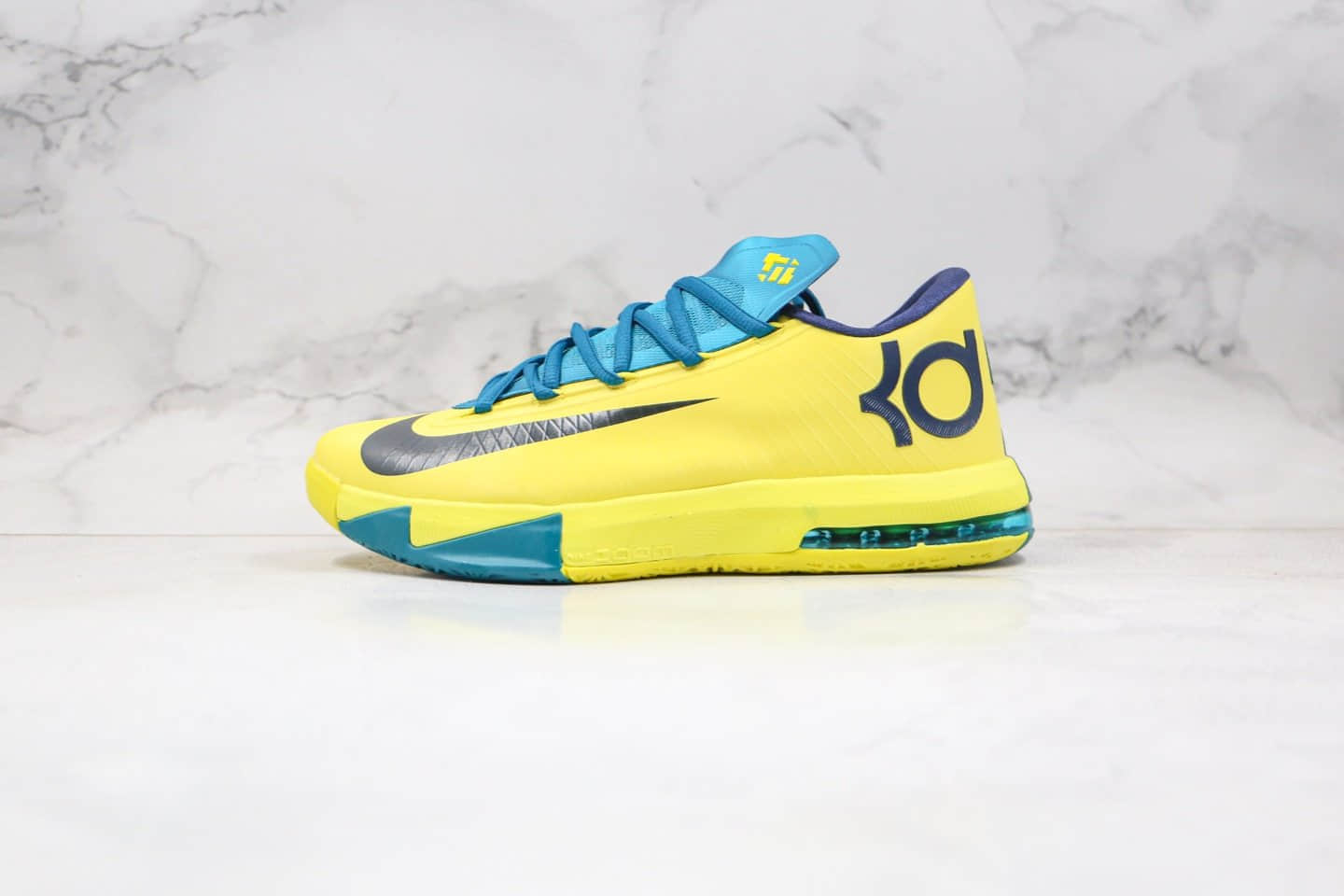 耐克Nike Zoom KD VI EP SJX纯原版本杜兰特6代篮球鞋黄蓝色内置气垫支持实战 货号：599424-700