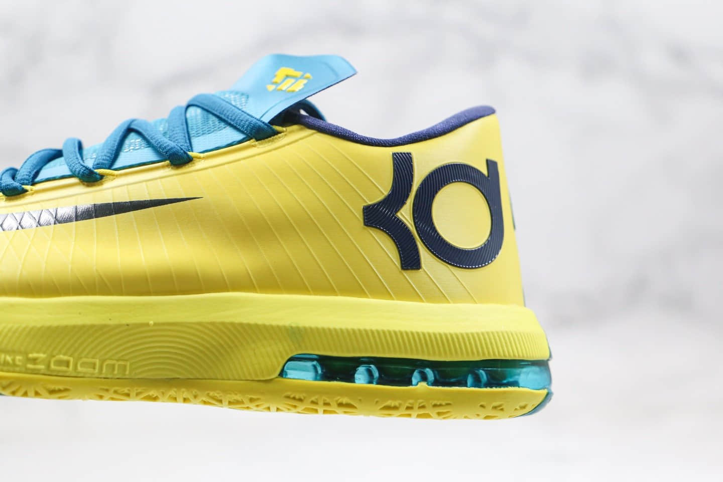 耐克Nike Zoom KD VI EP SJX纯原版本杜兰特6代篮球鞋黄蓝色内置气垫支持实战 货号：599424-700