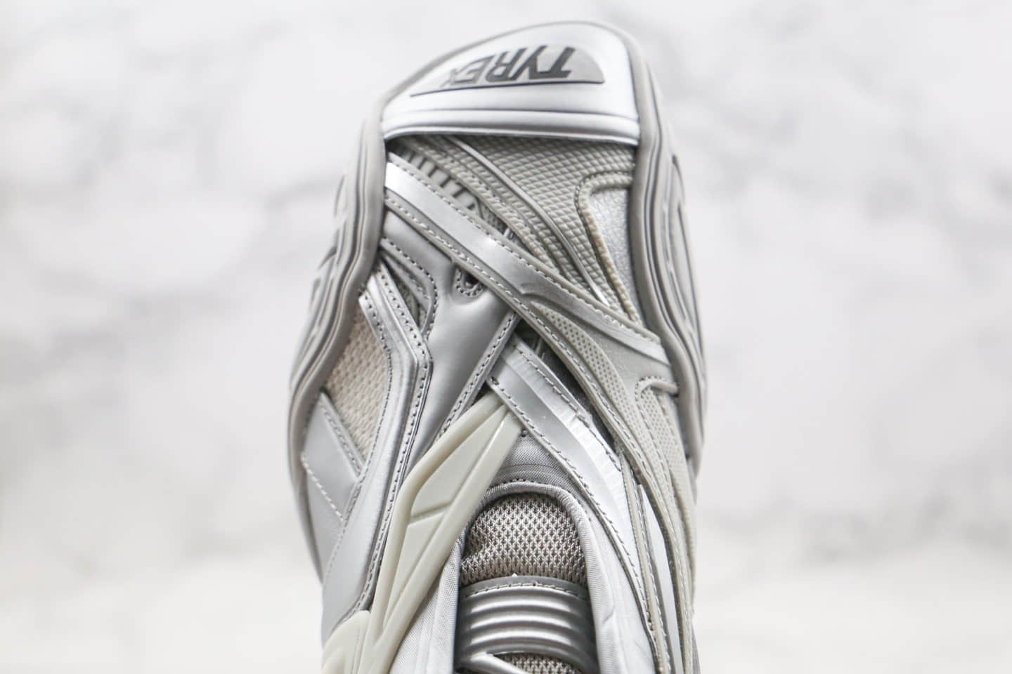 巴黎世家Balenciaga tyrex Sneaker Bicol Or Rubber Mesh Not Wash Black纯原版本复古老爹鞋5.0系列银色原档案数据开发原盒配件齐全