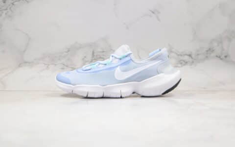 耐克NIKE FREE RN 5.0纯原版本赤足5.0缓震运动跑步鞋浅蓝色原盒原标原鞋开模一比一打造 货号：CJ0270-401