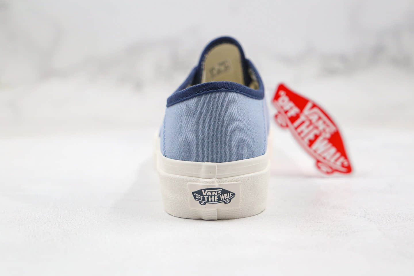 万斯Vans Pilgrim Surf + Supply公司级版本安娜海姆环保配色滨海蓝色低帮硫化板鞋原盒原标原楦头纸板打造 货号：LC133