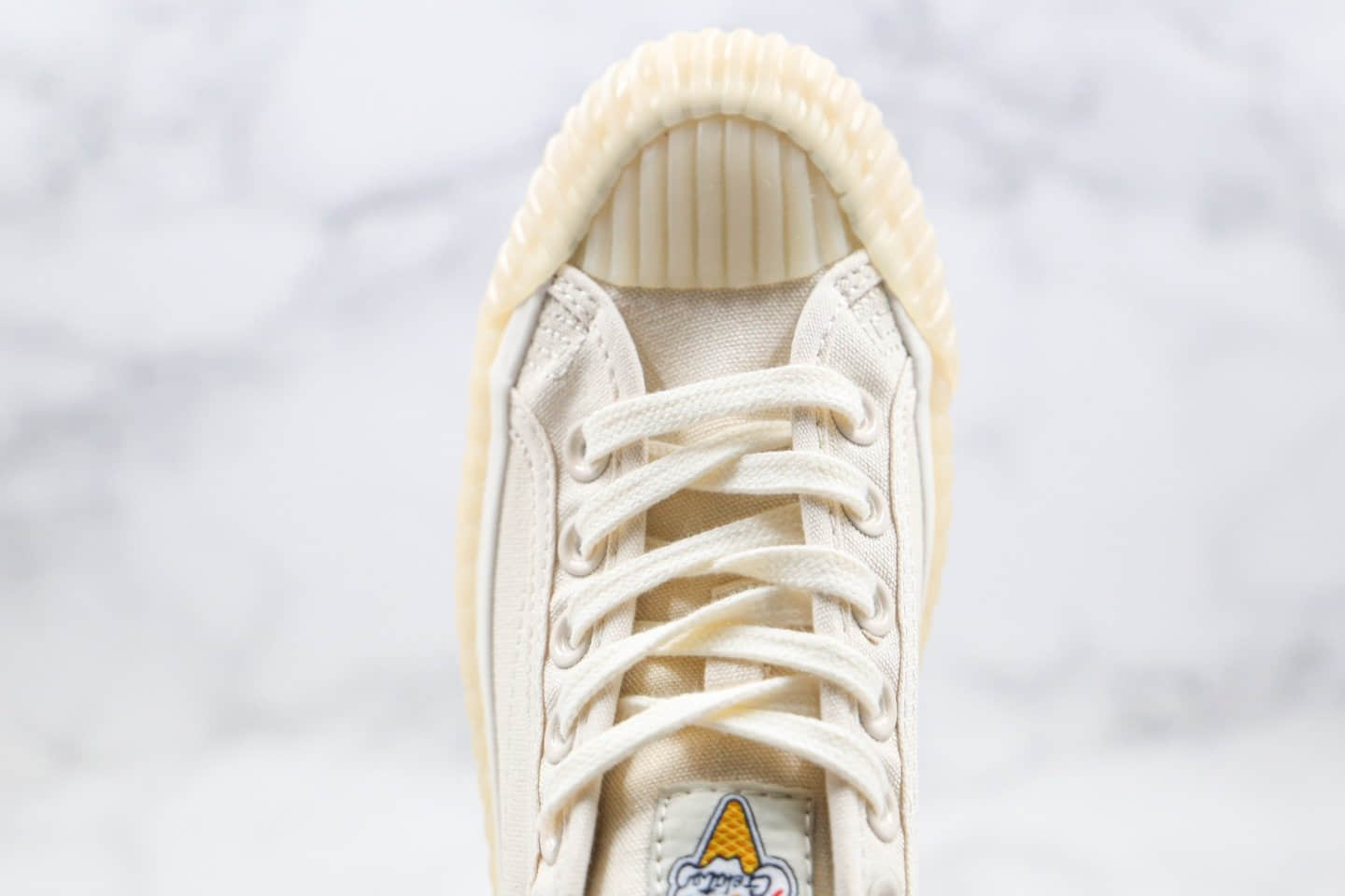 卡帕Kappa Banda纯原版本黄子韬同款低帮冰淇淋米白色饼干鞋原鞋开模一比一打造 货号：K0AW5VS18