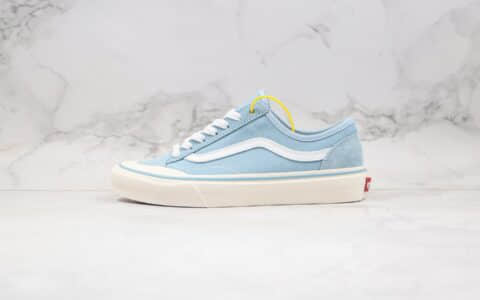 万斯Vans Style 36 Decon SF公司级版本半月包头低帮水心蓝色杀人鲸硫化板鞋内置钢印原厂硫化大底