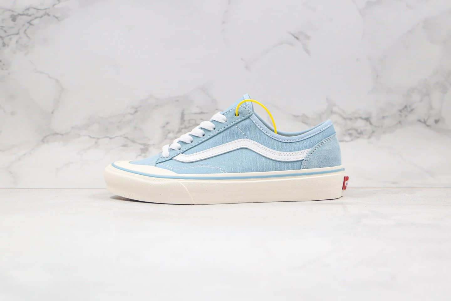 万斯Vans Style 36 Decon SF公司级版本半月包头低帮水心蓝色杀人鲸硫化板鞋内置钢印原厂硫化大底