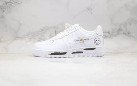 耐克Nike Air Force 1 Low '07纯原版本低帮空军一号权志龙同款小雏菊笑脸白色PMO原档案数据开发原盒原标 货号：AQ3692-311