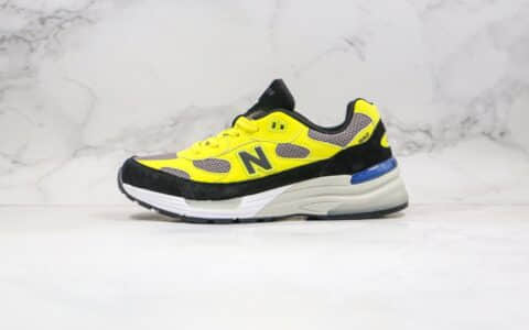 新百伦New Balance Made in USA M992纯原版本美产血统NB992黄色慢跑鞋原盒配件齐全正确鞋面材质 货号：W992FG