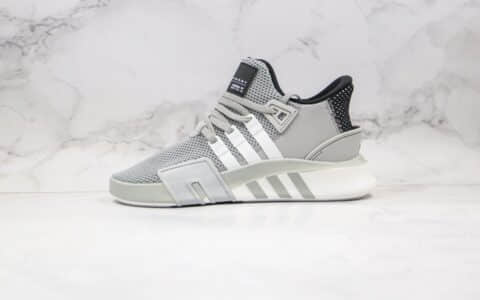 阿迪达斯Adidas EQT BASK ADV纯原版本三叶草支撑者系列EQT慢跑鞋灰色原盒原标原楦头纸板打造 货号：B37546