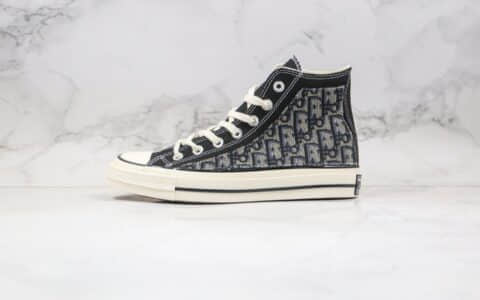 匡威CONVERSE 1970S x DIOR纯原版本迪奥联名款高帮帆布鞋原厂硫化大底正确PU硅蓝软中底