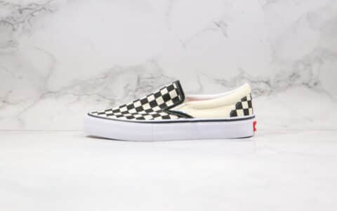 万斯Vans Slip On Pro公司级版本低帮棋盘格子黑白色一脚蹬内置钢印原档案数据开发 货号：VN0A347VAPK