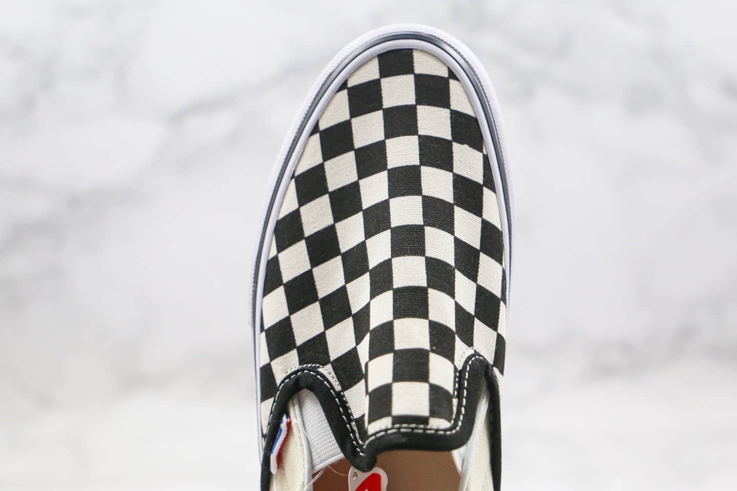 万斯Vans Slip On Pro公司级版本低帮棋盘格子黑白色一脚蹬内置钢印原档案数据开发 货号：VN0A347VAPK